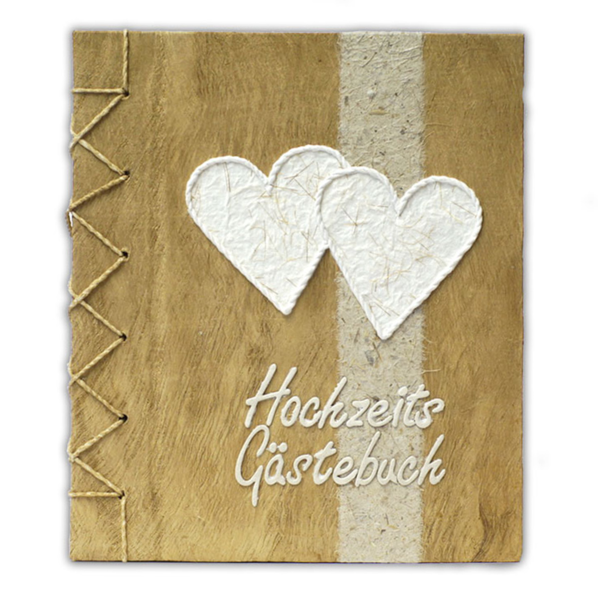 Gästebuch zur Hochzeit mit zwei weisse Herzen – liebe Worte von Gästen für einen gemeinsamen Lebensweg. Kopie