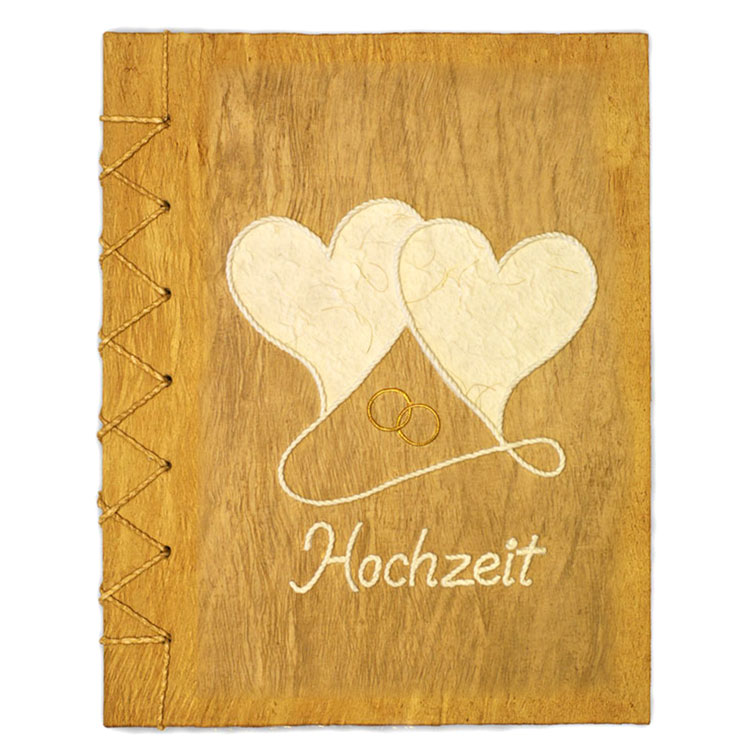 Gästebuch zur Hochzeit mit Herzen – liebe Worte von Gästen für einen gemeinsamen Lebensweg.
